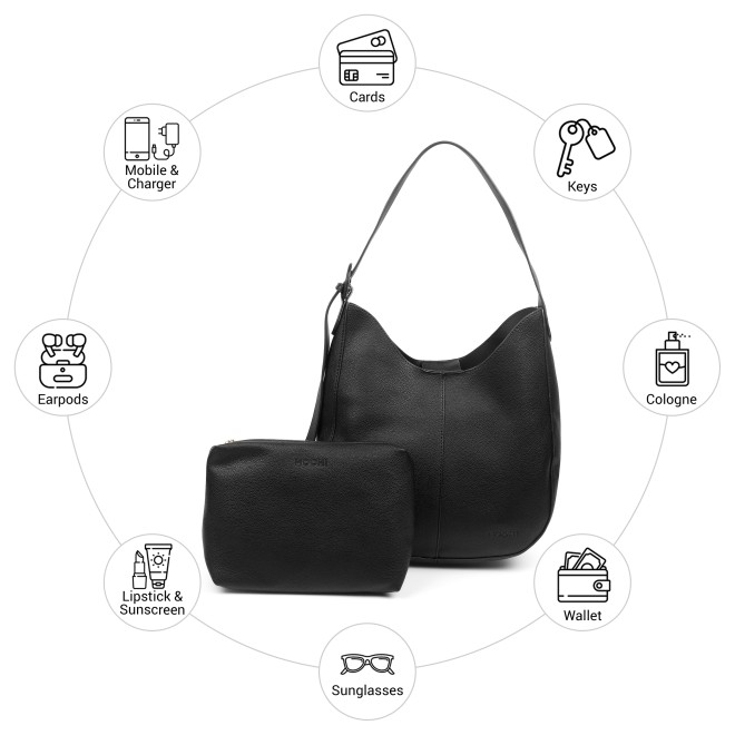 Mochi Women Black Hobo Bag (SKU: 66-1270-11-10)