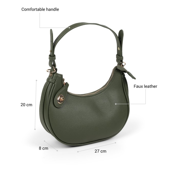 Mochi Women Green Hobo Bag (SKU: 66-1271-21-10)