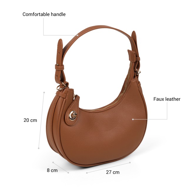 Mochi Women Tan Hobo Bag (SKU: 66-1271-23-10)