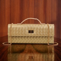Mochi Women Gold Evening Bag