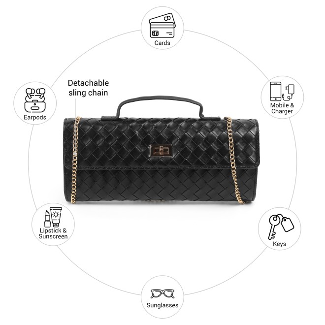 Mochi Women Black Evening Bag (SKU: 66-1274-11-10)