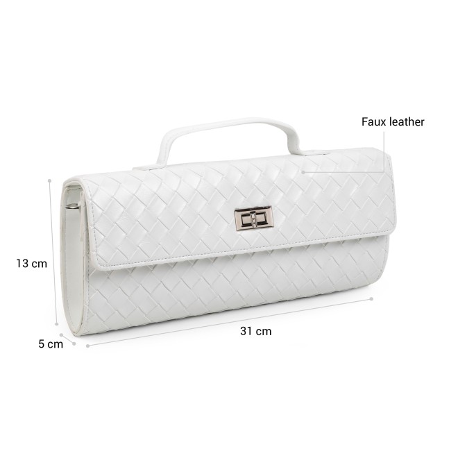Mochi Women White Evening Bag (SKU: 66-1274-16-10)