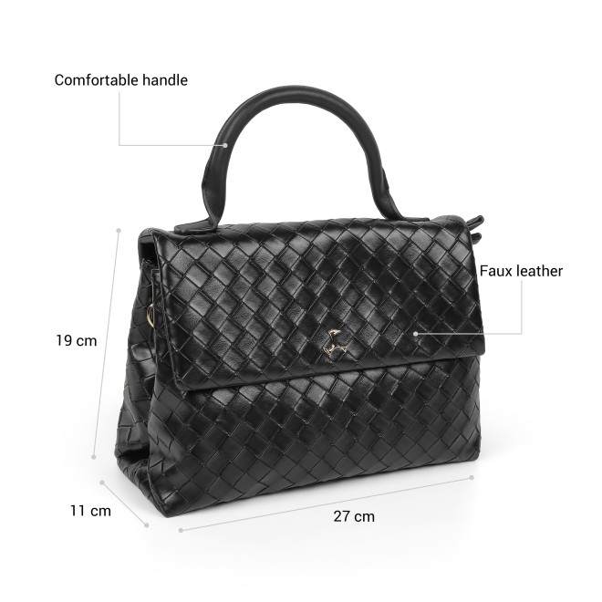 Mochi Women Black Satchel Bag (SKU: 66-1275-11-10)