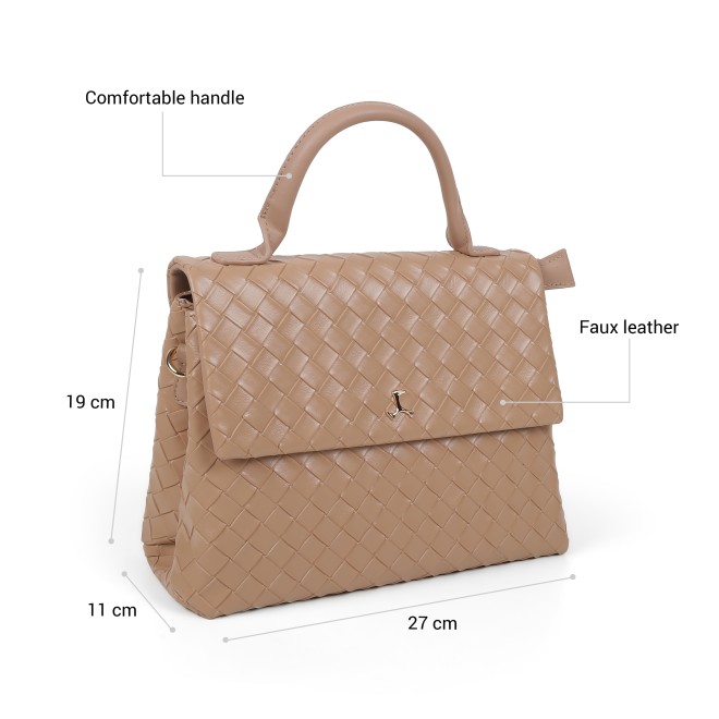 Mochi Women Beige Satchel Bag (SKU: 66-1275-20-10)