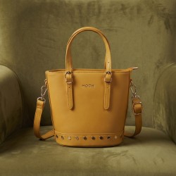 Mochi Women Yellow Satchel Bag