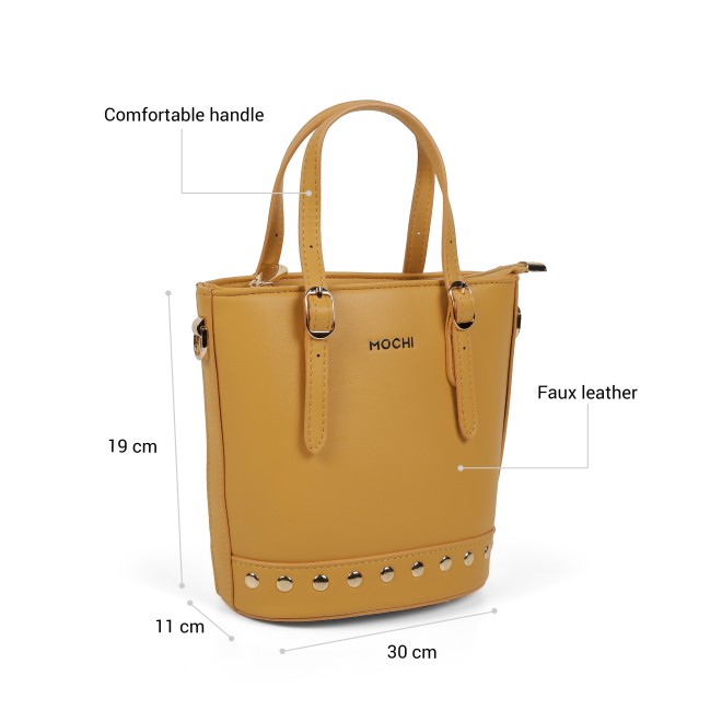 Mochi Women Yellow Satchel Bag (SKU: 66-1287-33-10)