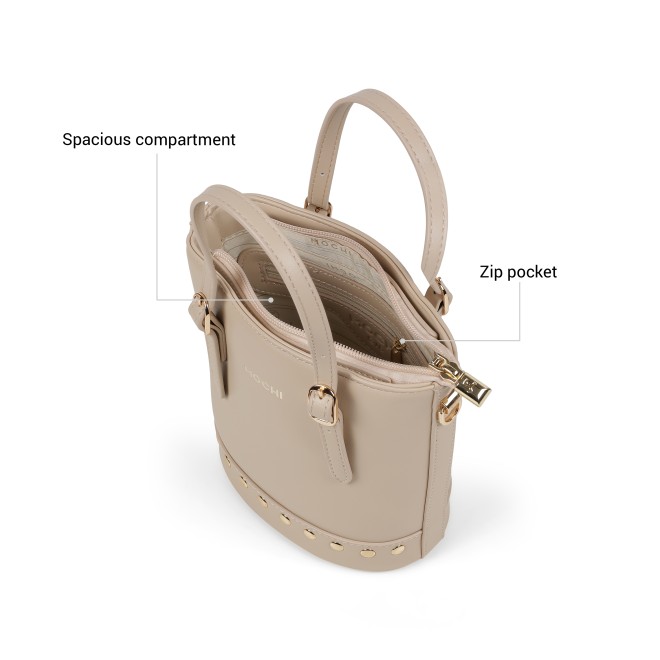 Mochi Women Beige Satchel Bag (SKU: 66-1287-20-10)