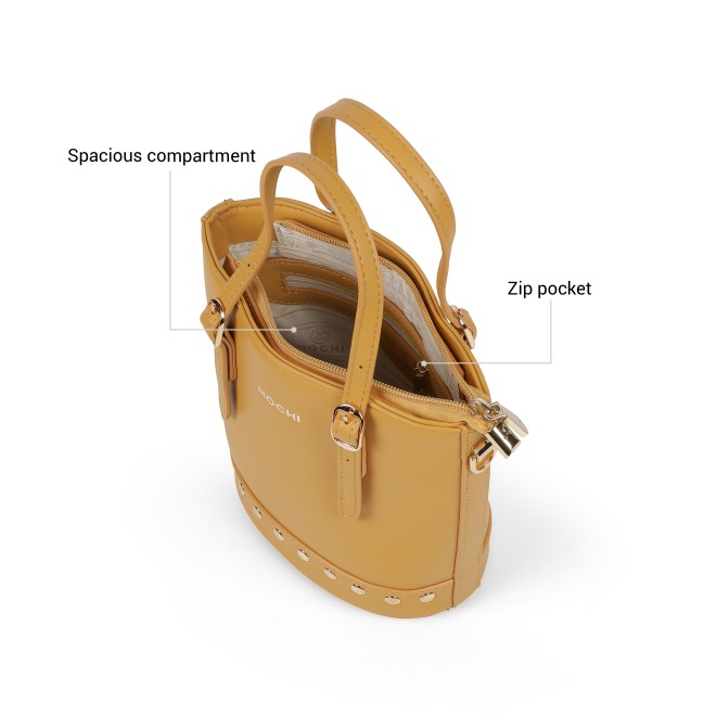 Mochi Women Yellow Satchel Bag (SKU: 66-1287-33-10)