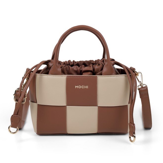 Mochi Women Tan Satchel Bag (SKU: 66-1291-23-10)