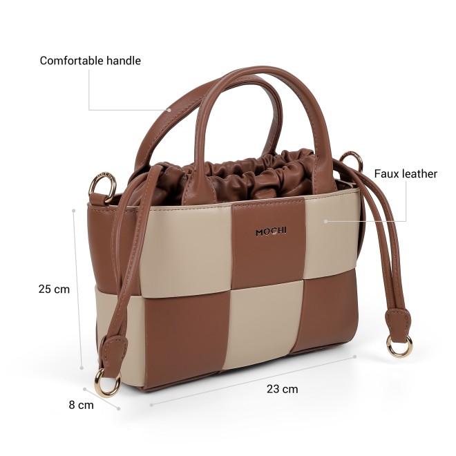 Mochi Women Tan Satchel Bag (SKU: 66-1291-23-10)