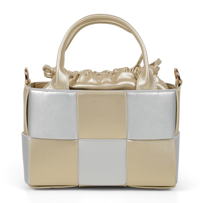 Mochi Women Gold Satchel Bag (SKU: 66-1291-15-10)