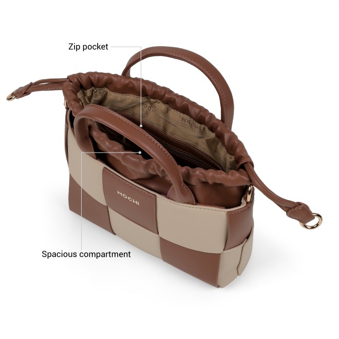 Mochi Women Tan Satchel Bag (SKU: 66-1291-23-10)