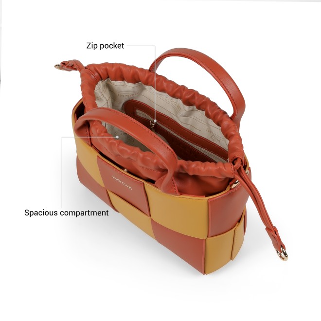 Mochi Women Orange Satchel Bag (SKU: 66-1291-25-10)