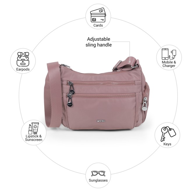 Mochi Women Pink Sling Bag (SKU: 66-1295-24-10)