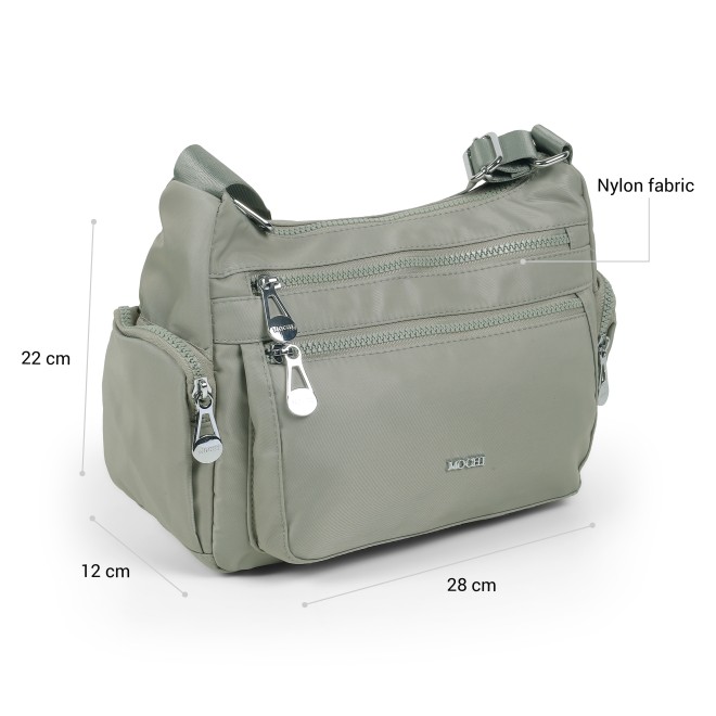 Mochi Women Green Sling Bag (SKU: 66-1295-21-10)