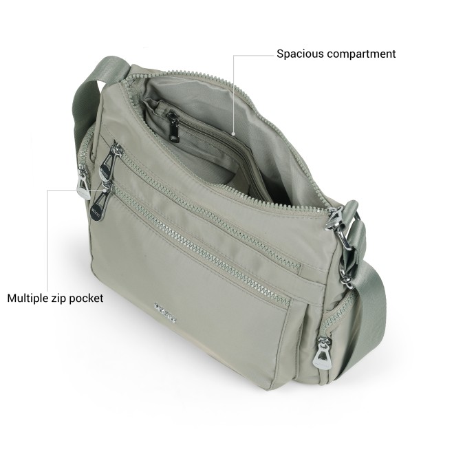 Mochi Women Green Sling Bag (SKU: 66-1295-21-10)