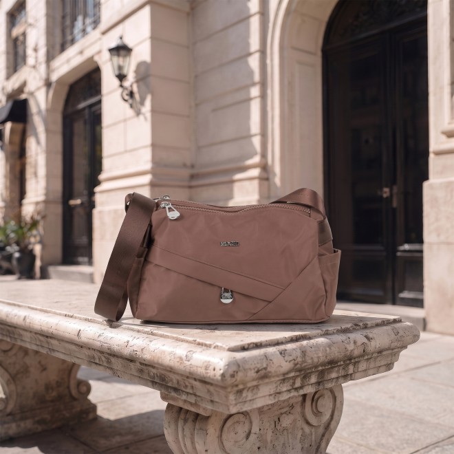 Mochi Women Brown Sling Bag (SKU: 66-1296-12-10)