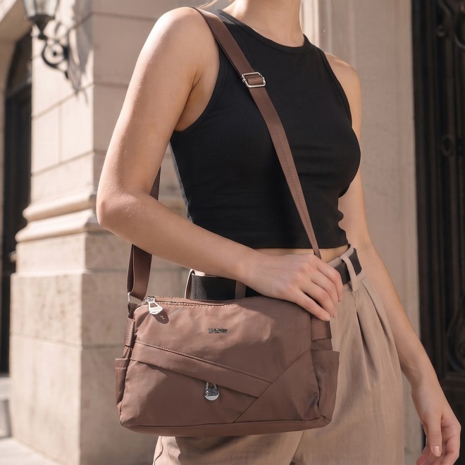 Mochi Women Brown Sling Bag (SKU: 66-1296-12-10)