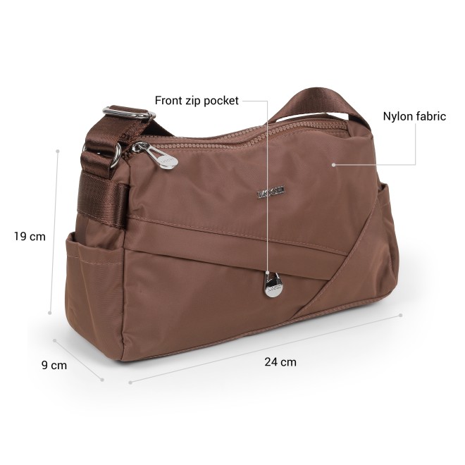 Mochi Women Brown Sling Bag (SKU: 66-1296-12-10)