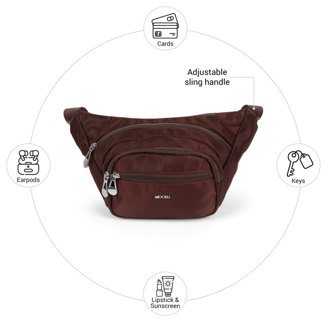 Mochi Women Brown Belt Pouch (SKU: 66-1297-12-10)