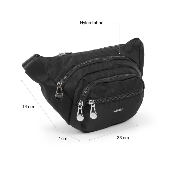 Mochi Women Black Belt Pouch (SKU: 66-1297-11-10)