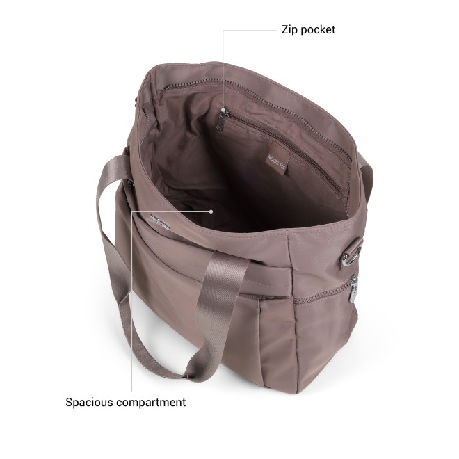 Mochi Women Khaki Satchel Bag (SKU: 66-1298-62-10)