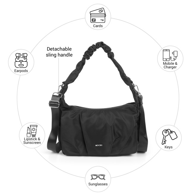 Mochi Women Black Shoulder Bag (SKU: 66-1299-11-10)