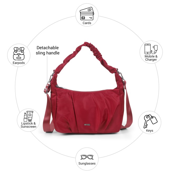 Mochi Women Maroon Shoulder Bag (SKU: 66-1299-44-10)