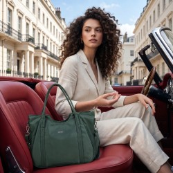 Mochi Women Green Satchel Bag