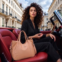 Mochi Women Orange Satchel Bag