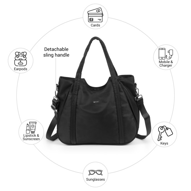 Mochi Women Black Satchel Bag (SKU: 66-1301-11-10)
