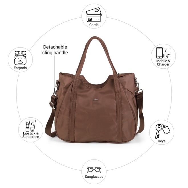 Mochi Women Brown Satchel Bag (SKU: 66-1301-12-10)