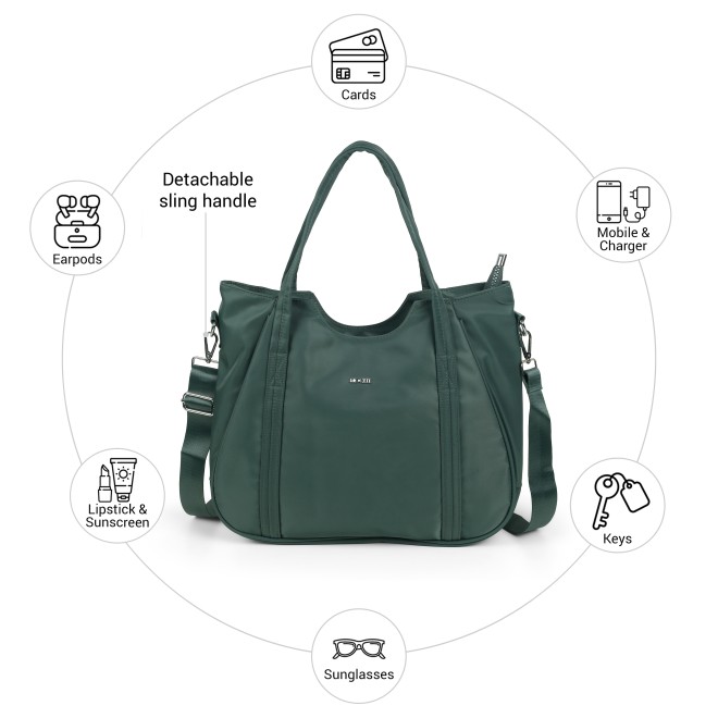 Mochi Women Green Satchel Bag (SKU: 66-1301-21-10)