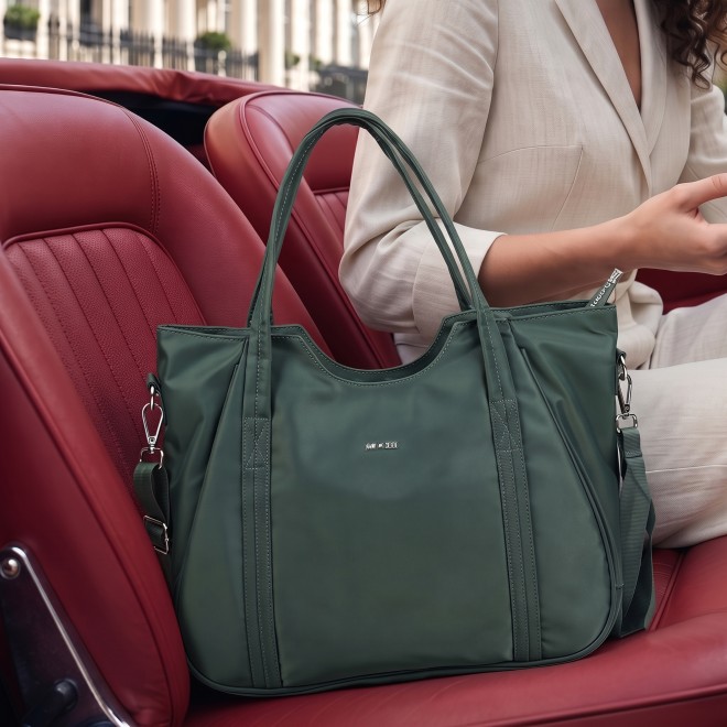 Mochi Women Green Satchel Bag (SKU: 66-1301-21-10)