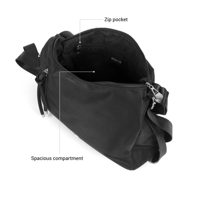 Mochi Women Black Sling Bag (SKU: 66-1302-11-10)