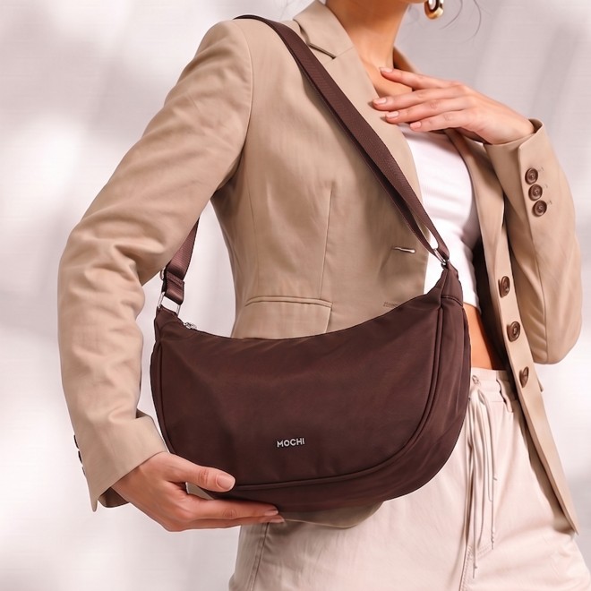 Mochi Women Brown Sling Bag (SKU: 66-1303-12-10)
