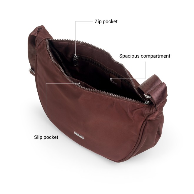Mochi Women Brown Sling Bag (SKU: 66-1303-12-10)