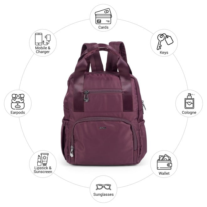 Mochi Women Purple Backpack (SKU: 66-1308-26-10)