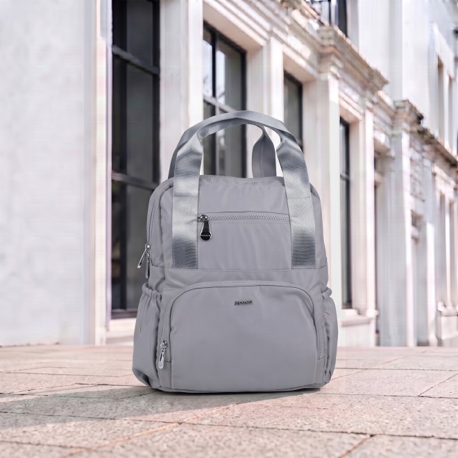 Mochi Women Grey Backpack (SKU: 66-1308-14-10)
