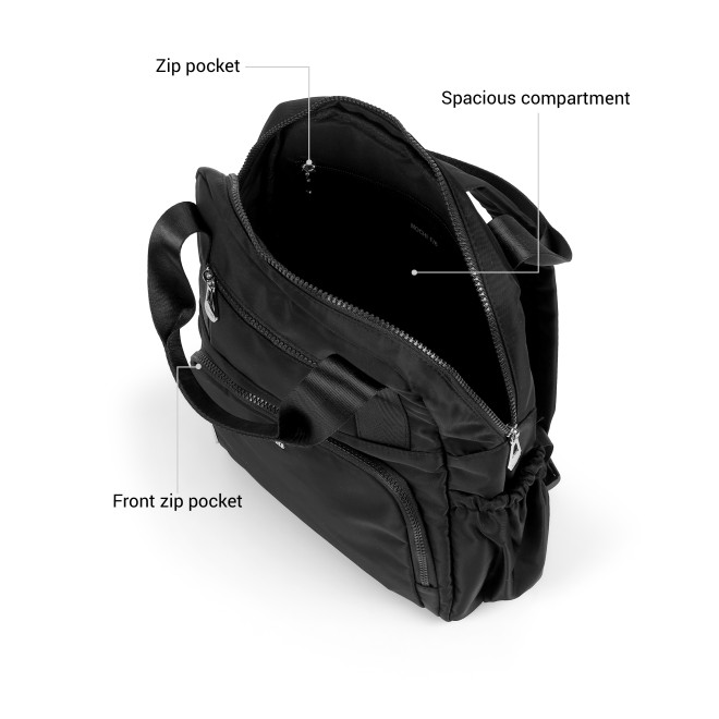 Mochi Women Black Backpack (SKU: 66-1308-11-10)