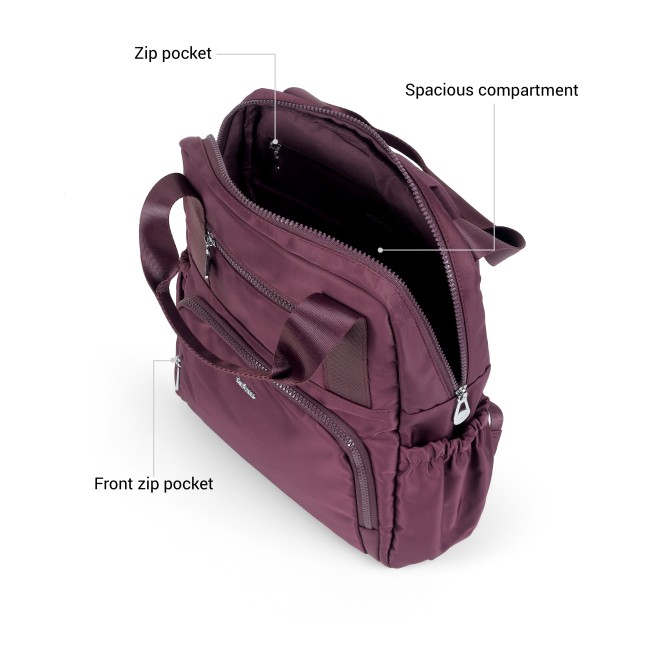 Mochi Women Purple Backpack (SKU: 66-1308-26-10)