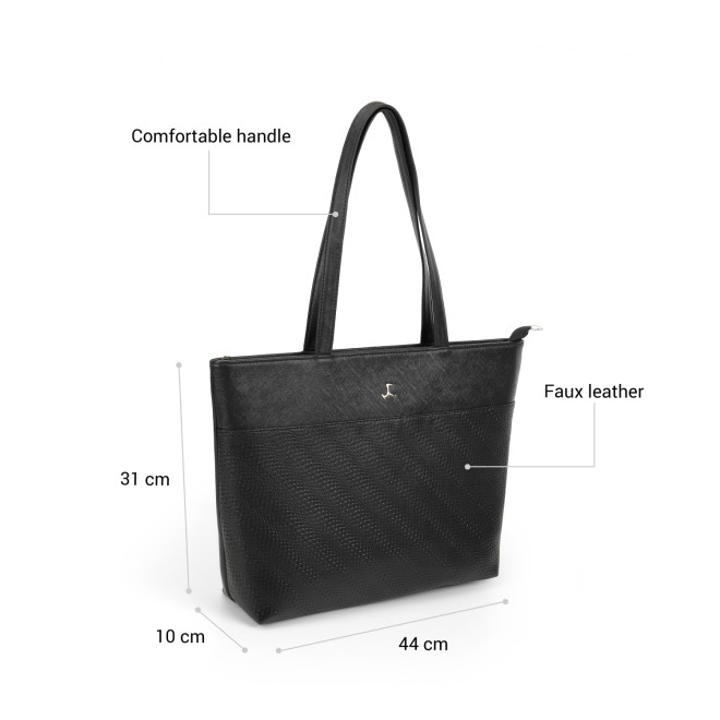 Mochi Women Black Tote Bag (SKU: 66-1329-11-10)
