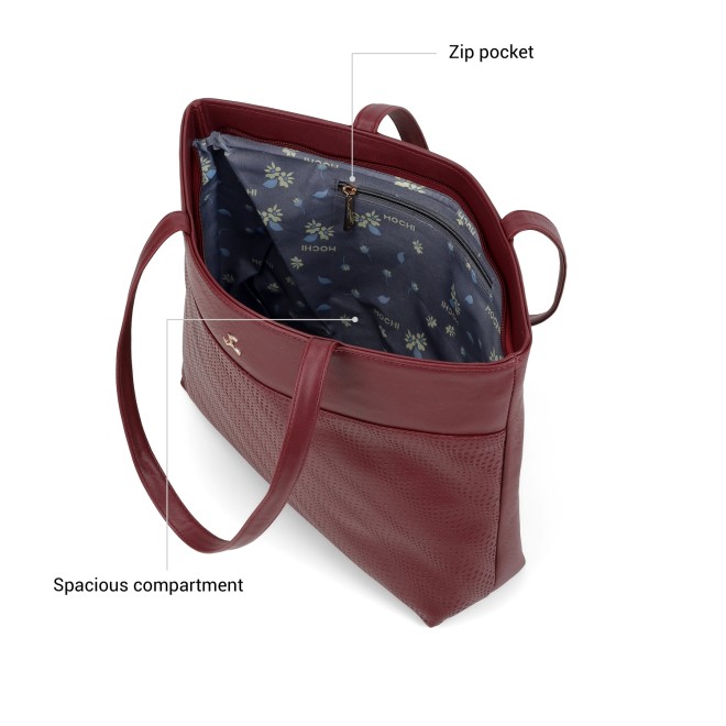 Mochi Women Maroon Tote Bag (SKU: 66-1329-44-10)