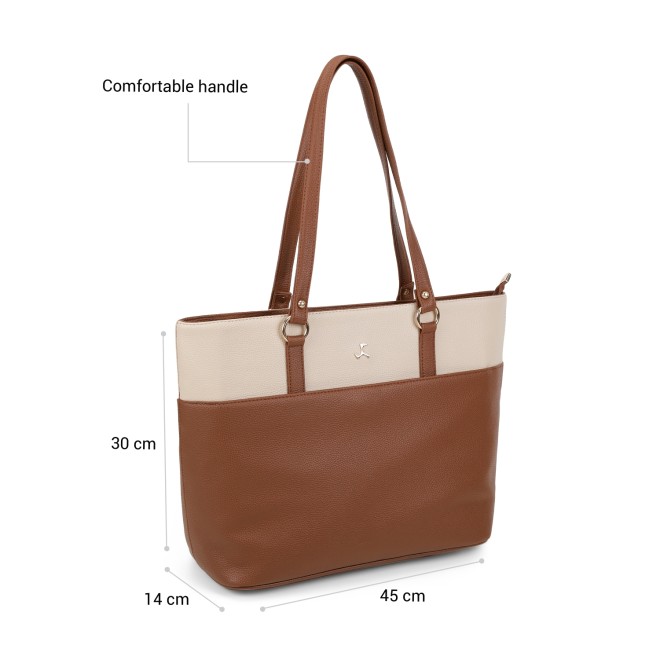 Mochi Women Tan Tote Bag (SKU: 66-1333-23-10)