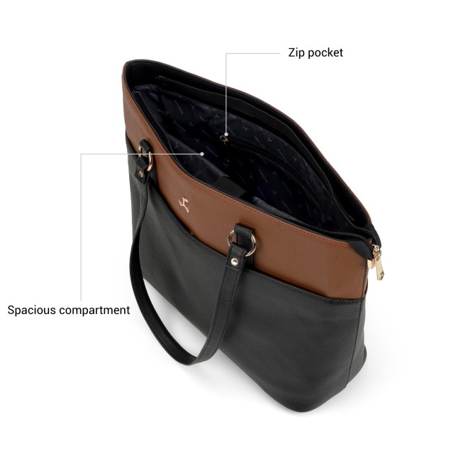 Mochi Women Black Tote Bag (SKU: 66-1333-11-10)