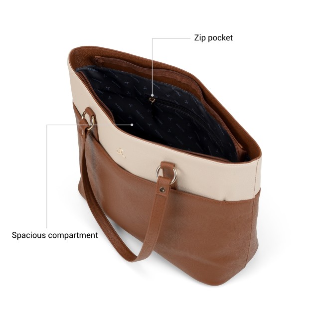 Mochi Women Tan Tote Bag (SKU: 66-1333-23-10)