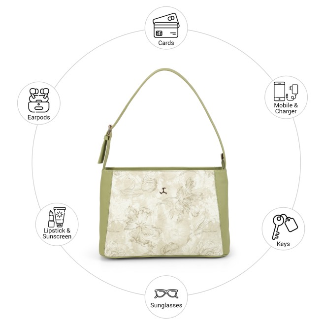 Mochi Women Green Shoulder Bag (SKU: 66-1336-21-10)