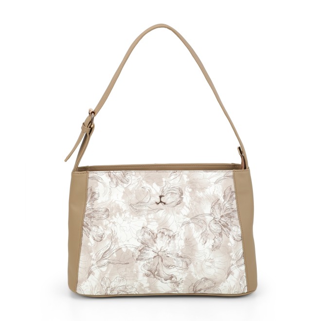 Women Beige Shoulder Bag