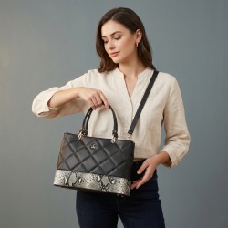 Mochi Women Black Satchel Bag