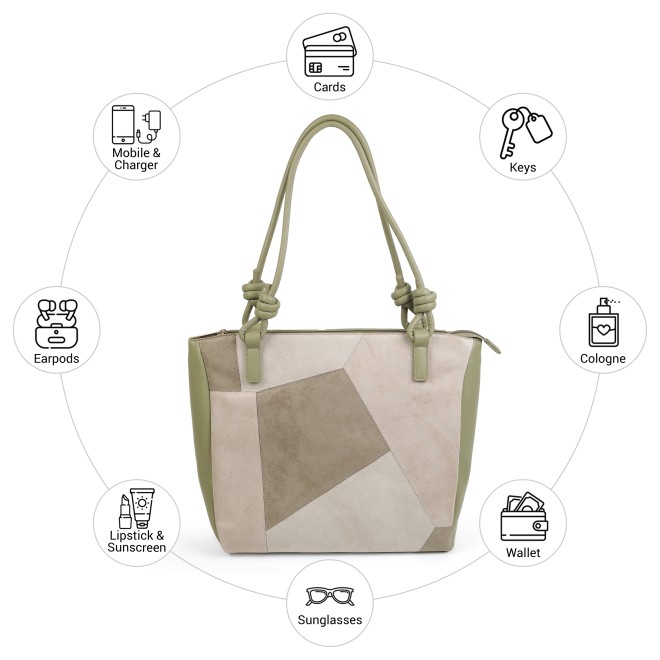 Mochi Women Olive Shoulder Bag (SKU: 66-1386-49-10)